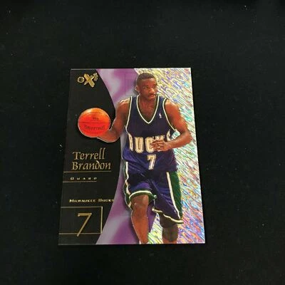 1997-98 Skybox eX-2001 TERRELL BRANDON #35 Milwaukee Bucks *JU18 - Image 1 of 2