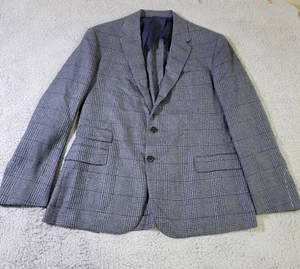Ralph Lauren Purple Label Blazer 44R Russel Plaid Kent Jacket Wool Linen $2,995 - Picture 1 of 10
