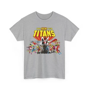 New Teen Titans T-Shirt - George Perez Art - Nightwing, Starfire, Cyborg, Speedy - Picture 1 of 49