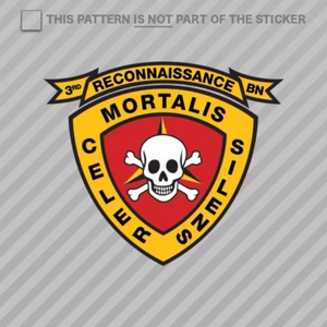 3rd Recon Battalion USMC Marine Sticker Self Adhesive Vinyl Marines Corp - Picture 1 of 1