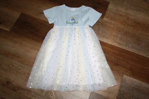 UNBRANDED TUTU DRESS BLUE UPPER W/HORN "TWINKLE" MULTI-COLOR NETTING STAR -7/10 - Picture 1 of 4