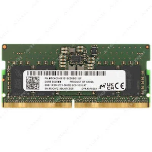 Micron 8GB DDR5 5600MHz PC5-44800 SODIMM Laptop Memory RAM (MTC4C10163S1SC56BG1) - Afbeelding 1 van 2
