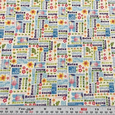 Best Vacation Ever by Jody Houghton Connecting Threads 2017 Cotton 14" x 42" - Image 1 of 2