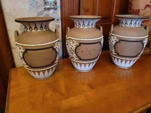 Rare Doulton Silicon Lambeth Art Pottery Stoneware Apothecary Jars~19th Century~ - Picture 1 of 12