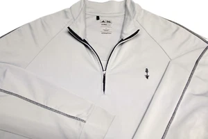 ADIDAS CLIMALTE POLY SPANDEX 1/4 ZIP GOLF PULLOVER--L--PRAIRIE DUNES--NICE! - Picture 1 of 2