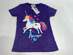 NWT! Space Needle Glitter Bright Unicorn T-Shirt Purple Size Medium - Picture 1 of 4