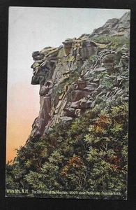 Vintage Old Man in the Mountain Franconia Notch New Hampshire Postcard - Picture 1 of 2