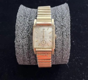 Vintage Gruen Veri Thin Precision Wristwatch w/ Stones & Gold Filled Back Works - Picture 1 of 6