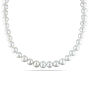 AMOUR 10 - 11 MM Freshwater Cultured Pearl Strand with Sterling Silver Ball - Picture 1 of 2