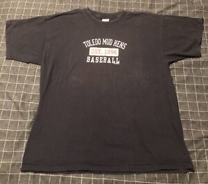 Toledo Mud Hens Baseball Navy Blue T-Shirt - XL