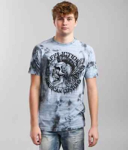 Mens Affliction American Customs Native Petrol DK Slate Wash Y2K Tee T-Shirt 4XL - Picture 1 of 3