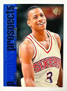 1996-97 SP Allen Iverson RC #141 Premier Prospects 76ers Star Rookie! - Picture 1 of 3