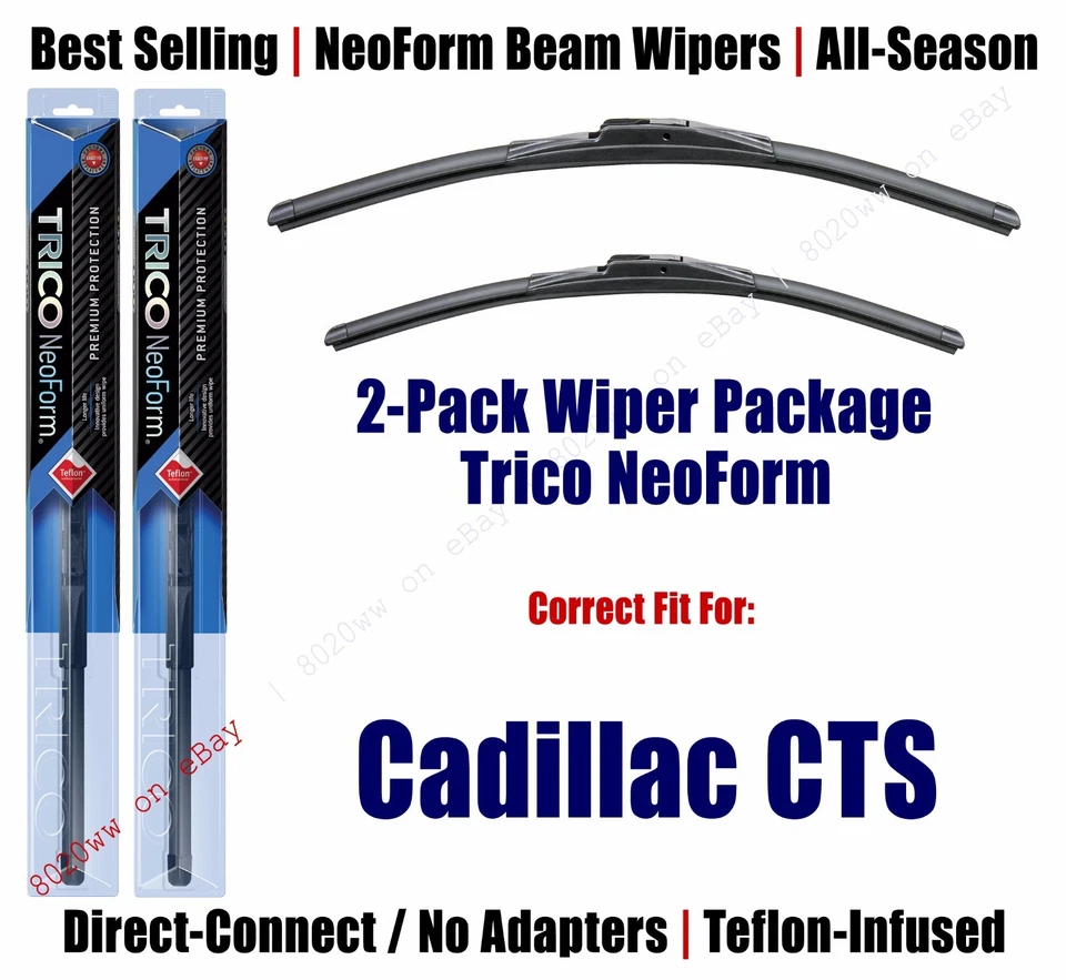 2pk Super-Premium NeoForm Wipers fit 2003-2007 Cadillac CTS - 16220/210 - Image 1 of 1