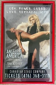 Angels in America - Canadian Stage Toronto Window Card 1997 - Framed Plexiglas - Picture 1 of 1