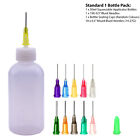 Applicator Bottle and Luer Needle Tip Cap Oil Glue Ink Henna Tattoo 50ml Plastic