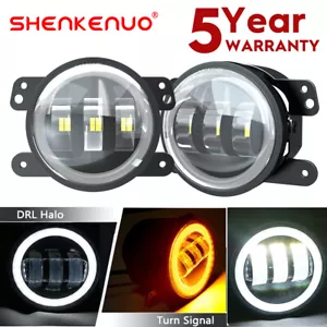 Par de luces antiniebla LED para parachoques de 4" pulgadas para Freightliner Century Class High Power - Imagen 1 de 16