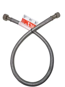 FLUIDMASTER 30” BRAIDED STAINLESS STEEL FAUCET CONNECTOR, 3/8” X 1/2" (B1F30 ) - Picture 1 of 3
