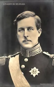 S.M. Albert, roi des Belges Royalty Real Photo Postcard - Picture 1 of 2