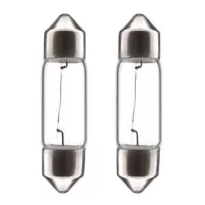 2x FESTOON BULB 12V 15W 15 x 44MM CAR INTERIOR NUMBER PLATE LIGHT DASHBOARD - Picture 1 of 1