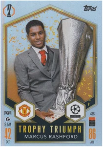 Tarjeta coleccionable de fútbol Marcus Rashford Man United Europa League ganador 2017 436 - Imagen 1 de 2