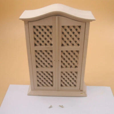 Miniaturas de madera vintage para casa de muñecas escala 1/12 armario muebles decoración Foto 1 de 4