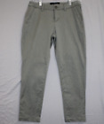 Liverpool Womens Shadow Green Trouser Straight Leg Pants Mid Rise Size 2P/26