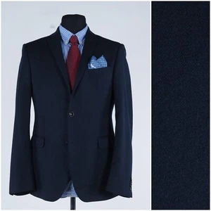 Mens Italian Blazer 40R UK Size MARCO Navy Blue Wool Sport Coat Jacket - Picture 1 of 13