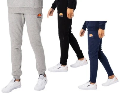Pantalones de chándal Ellesse para hombre cálidos de vellón para gimnasio pantalones para correr con puños XS - XL Foto 1 de 4