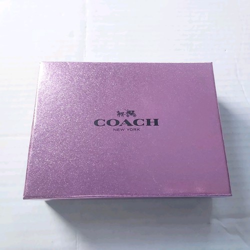 Coach BP Sig Braccialetto con Zip Angolare 64283B SV Cachi Vero Rosso Cinturino Donna Logo