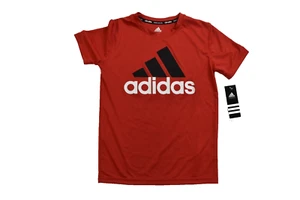 adidas Youth Boys Red Clima-Lite Shirt NWT Small (8) - Picture 1 of 5