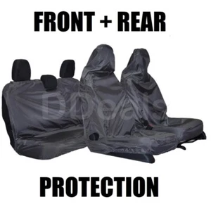 Car Seat Covers Black HD Full Set Protectors Waterproof For Volkswagen VW - Picture 1 of 5