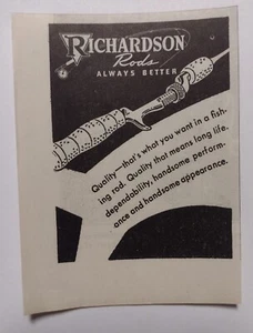 Anuncio de cañas de pescar Richardson 1937 - Imagen 1 de 1