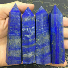 Natural Lapis Lazuli Quartz Crystal Point Obelisk Stone Wand Healing Reiki Gift