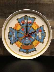 Aldon Accessories Vintage 1988 Fireman’s Quartz Wall. Clock Man cave Must - Picture 1 of 5