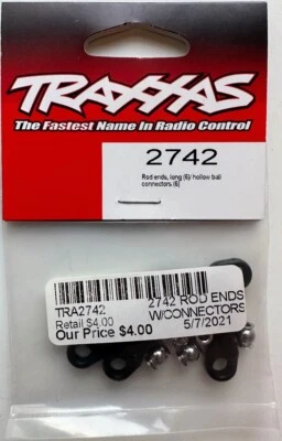 Traxxas 2742 Log Rod Ends (6) & Hollow Ball Connectors (6) New - Image 1 of 2
