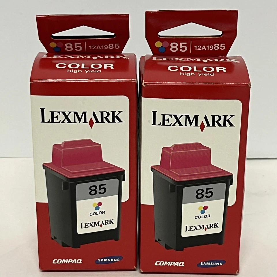 Lexmark 85 Ink Cartridge 12A1985 Color Lot-2 Genuine New Sealed - Image 1 of 4