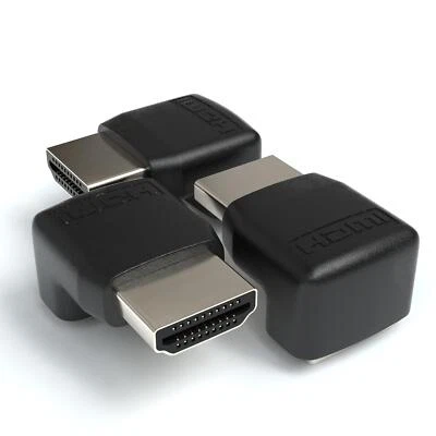 JAMEGA GMBH Adaptador de ángulo HDMI | Ángulo recto 90° | Hembra HDMI a conector HDMI, 3 piezas