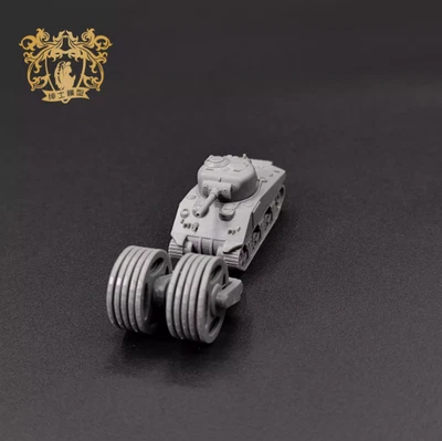 3D Printed 1/144 American M4-T1E3 Sherman Mine-Clearing Tank Uncolored Product - Image 1 of 4