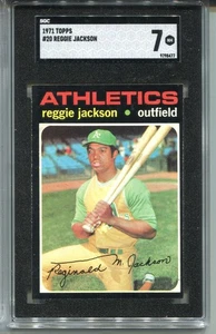 1971 Topps Reggie Jackson Karte PSA 7 Nr MINT Baseball #20 - Bild 1 von 2