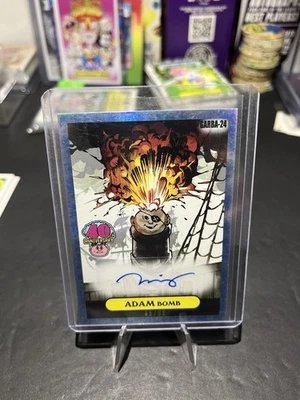 Garbage Pail Kids 40th Anniversary Blue Homage Garbahj 24 Adam Bomb 85/99 - Image 1 of 3