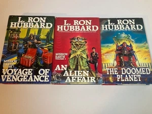Mission Earth Lot L. Ron Hubbard Vol 4 9 10 HC 1st Edition Sci-Fi Set - Dekalogy - Picture 1 of 15