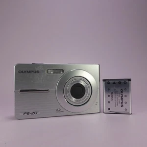 Olympus Digital Camera FE-20 8.0MP Silver Tested - Picture 1 of 8