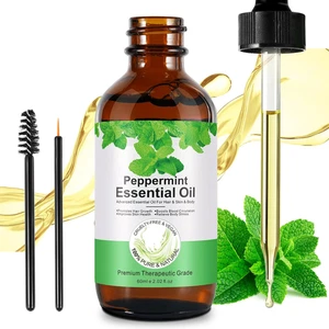 Olio Essenziale Di Menta Piperita,Peppermint Oil,Olio Menta Piperita Capelli,Oli - Foto 1 di 12