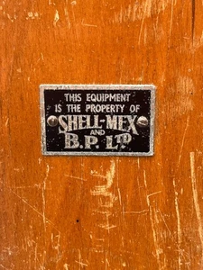 Caja de kit de prueba de madera vintage SHELL-MEX y BP LTD - Imagen 1 de 12