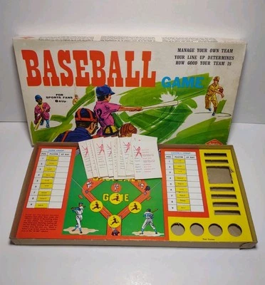 Vintage Board Game #882 Baseball Game Warren Built-rite Manage Your Own Team  - Image 1 of 4