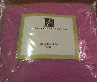 Juego de sábanas de lana Concierge Collection Berry King 1 plana 1 ajustada 2 estuches BONITO Foto 1 de 4