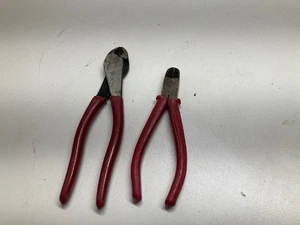 2 Pairs D6 and Oxwall Drop Forged Diagonal Side Wire Cutter Pliers Cutters - Picture 1 of 6