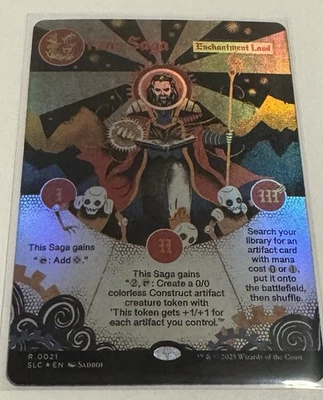 Urza's Saga NM Foil MTG Secret Lair Encyclopedia Countdown Kit Unplayed Magic - Image 1 of 2