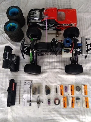 HPI Savage XL Nitro Monster Truck Upgraded 3-Speed Reverse Custom Parts Rare - Photo 1/4
