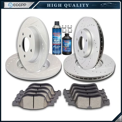 Ceramic Brake Pads And Rotors Front Rear For Mazda 3 Sport 2.0L 2011 - Image 1 of 4